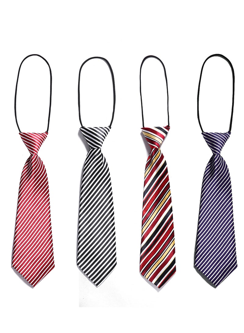 Boys Pre-Tied Neckties Business Neck Strap Tie To Girls To Attend Party Teen Match Shirt Neckwear Casual Collocation（C） - Image 1