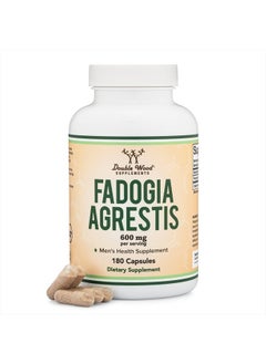 Double Wood Supplements Fadogia Agrestis, 600mg Per Serving - 180 Capsules  - Image 1