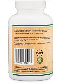 Double Wood Supplements Fadogia Agrestis, 600mg Per Serving - 180 Capsules  - Image 4