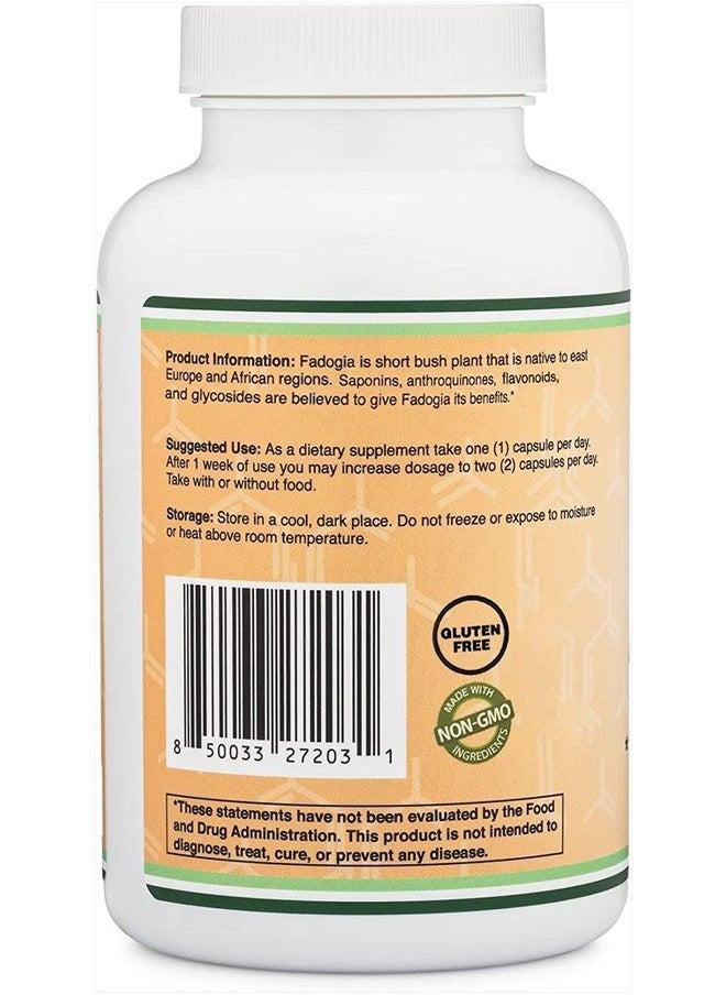 Double Wood Supplements - Fadogia Agrestis, 600mg Per Serving - 180 Capsules - Image 1