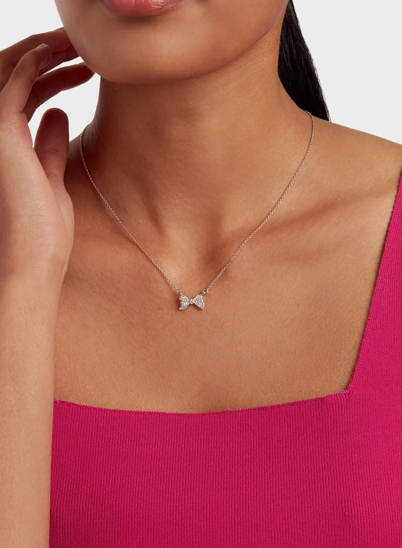 Ted Baker Barsie Crystal Bow Pendant Necklace