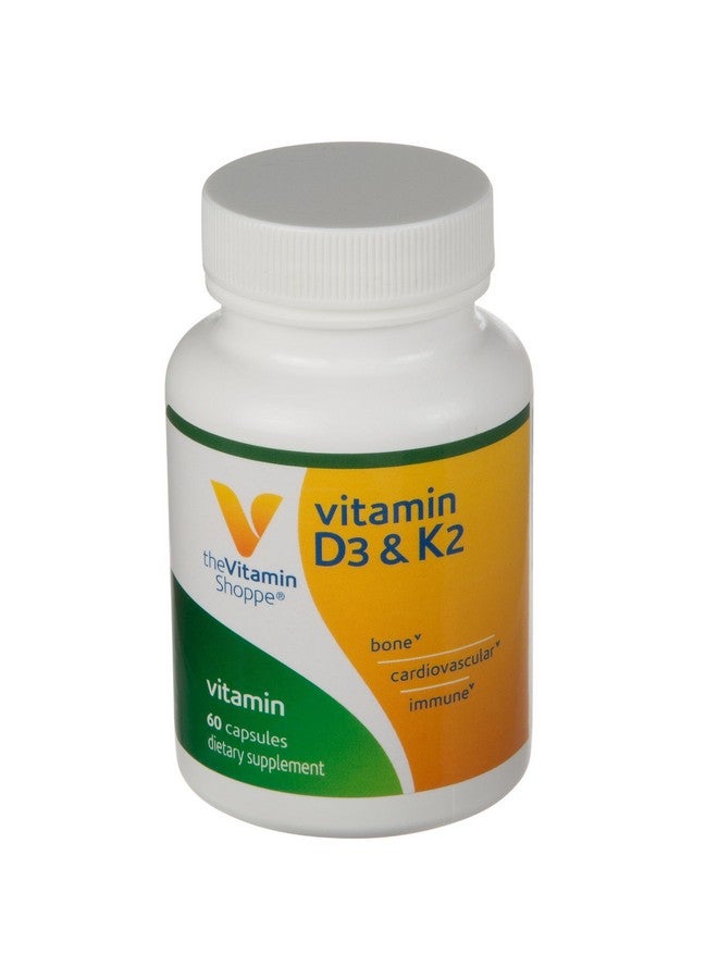 The Vitamin Shoppe Vitamin D3 & K2 2,500 IU (60 Capsules) by The Vitamin Shoppe