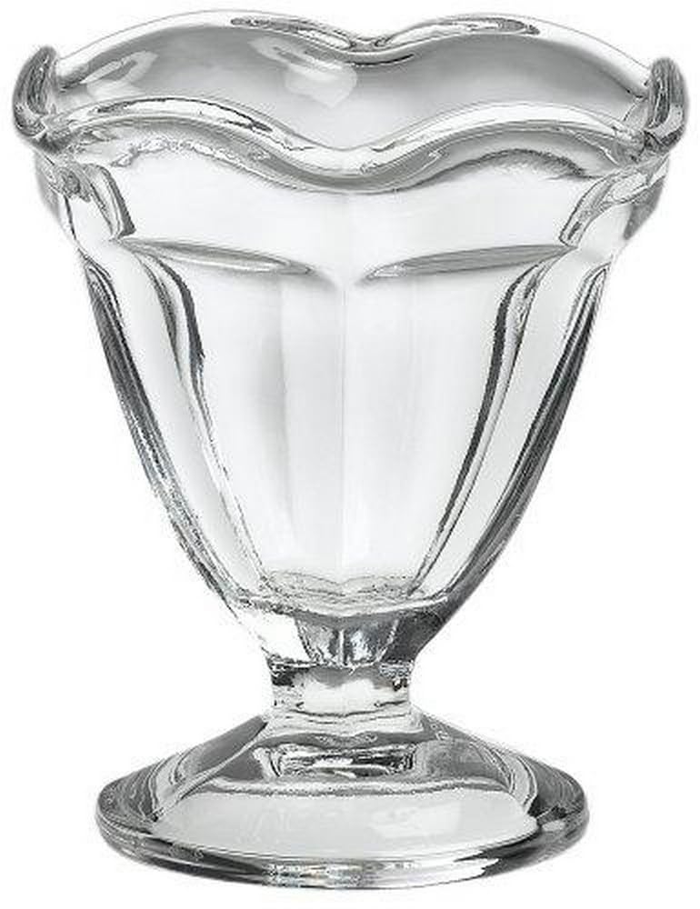 Anchor Hocking 45Ounce Footed Glass Sherbet Bowls Set of 12