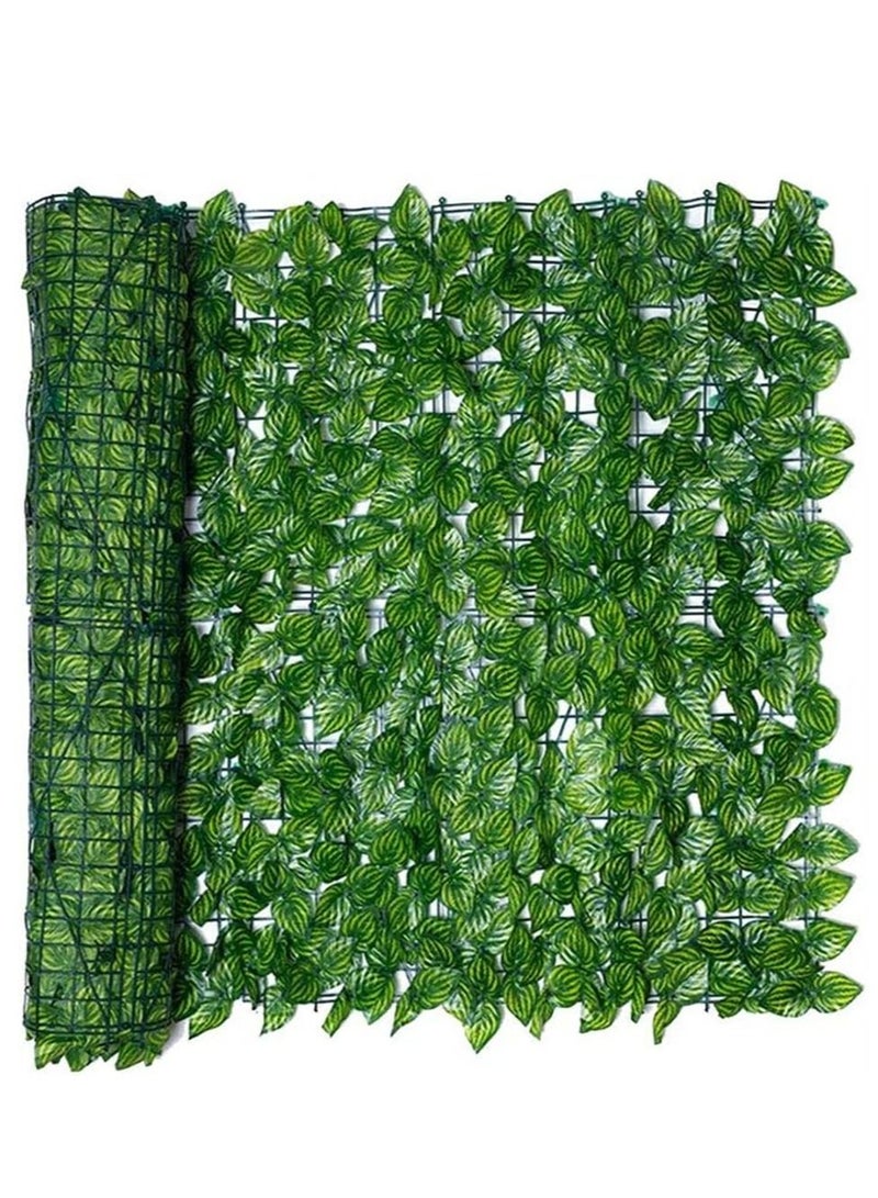 Artificial Ivy Leaf Privacy Fence. Green Plastic Leaf Fence Panels Screen Hedge Fence Roll Wall Landscaping for Outdoor Decor. Garden 50*100cm - Image 1
