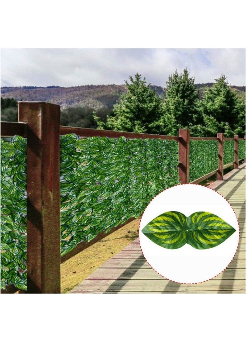 Artificial Ivy Leaf Privacy Fence. Green Plastic Leaf Fence Panels Screen Hedge Fence Roll Wall Landscaping for Outdoor Decor. Garden 50*100cm - Image 5