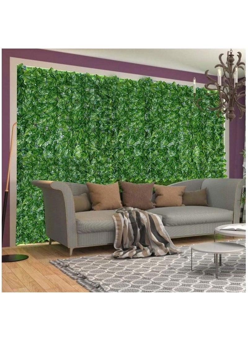 Artificial Ivy Leaf Privacy Fence. Green Plastic Leaf Fence Panels Screen Hedge Fence Roll Wall Landscaping for Outdoor Decor. Garden 50*100cm - Image 4