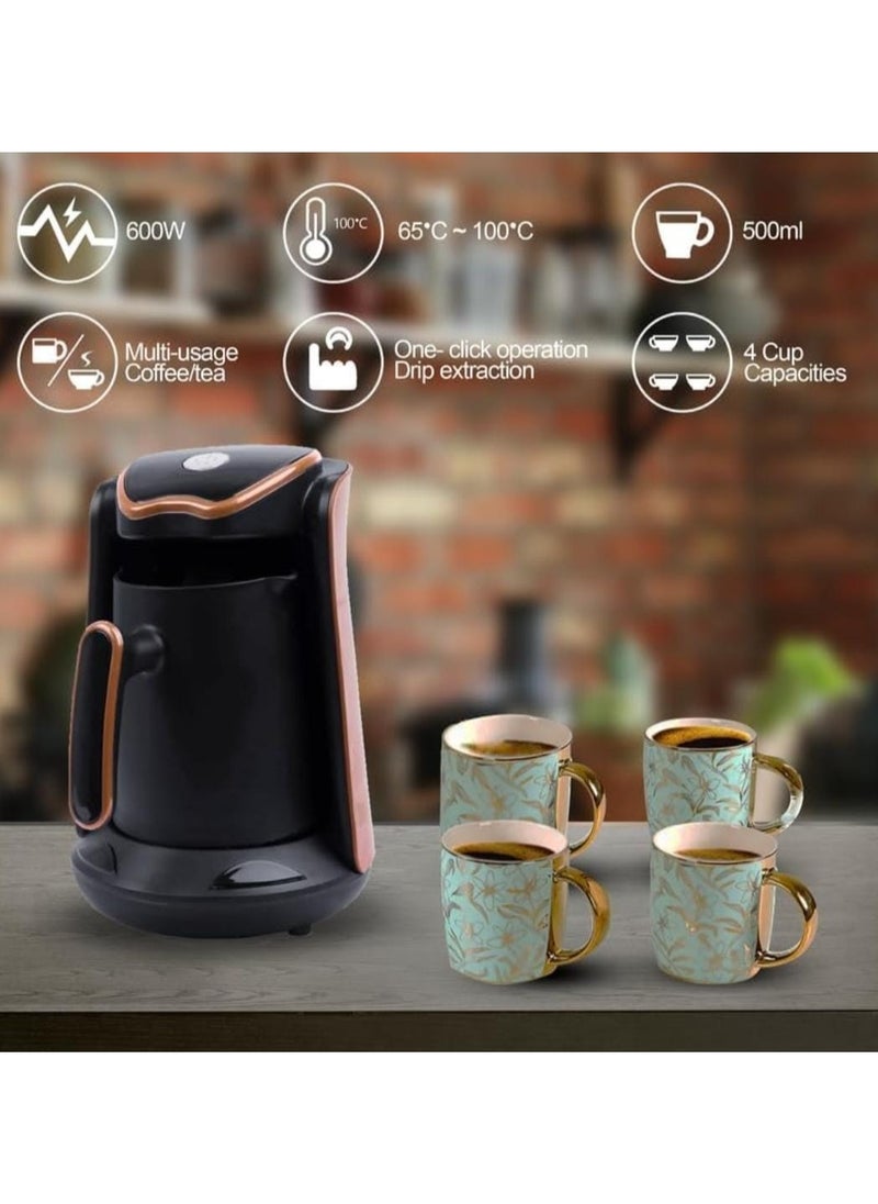 Generic Automatic Turkish Coffee Maker 250ml 4 Cup Electric Coffee Pot Fast & Easy Turkish Coffee Machine with One-Touch Operation Perfect for Authentic Coffee at Home  - Image 5