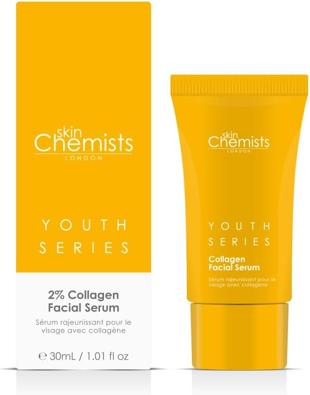 Skin Chemists Collagen Face Serum Anti Aging Serum For Face Reduce Wrinkles Rejuvenate Your Complexion Face Serum Boosts Natural Collagen Production 30ml