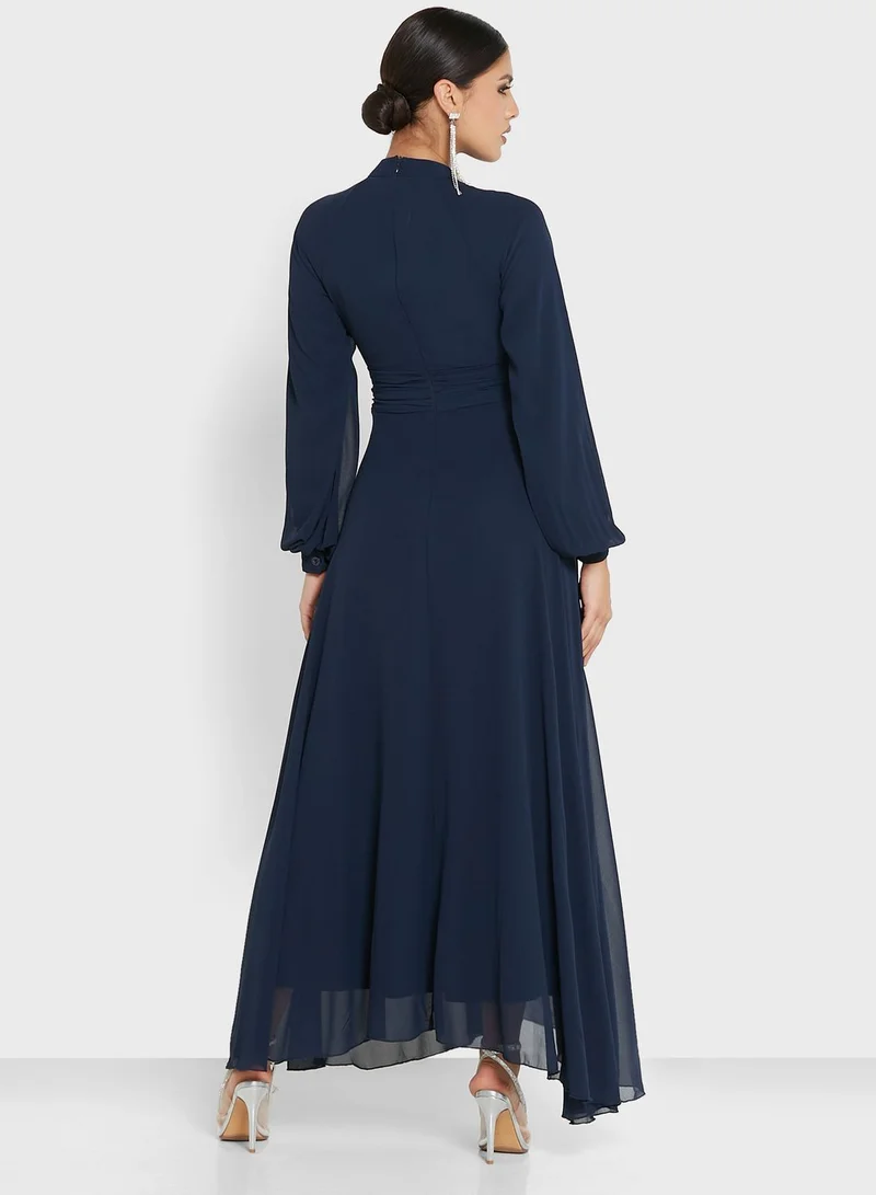 Khizana Ruched Detail Dress