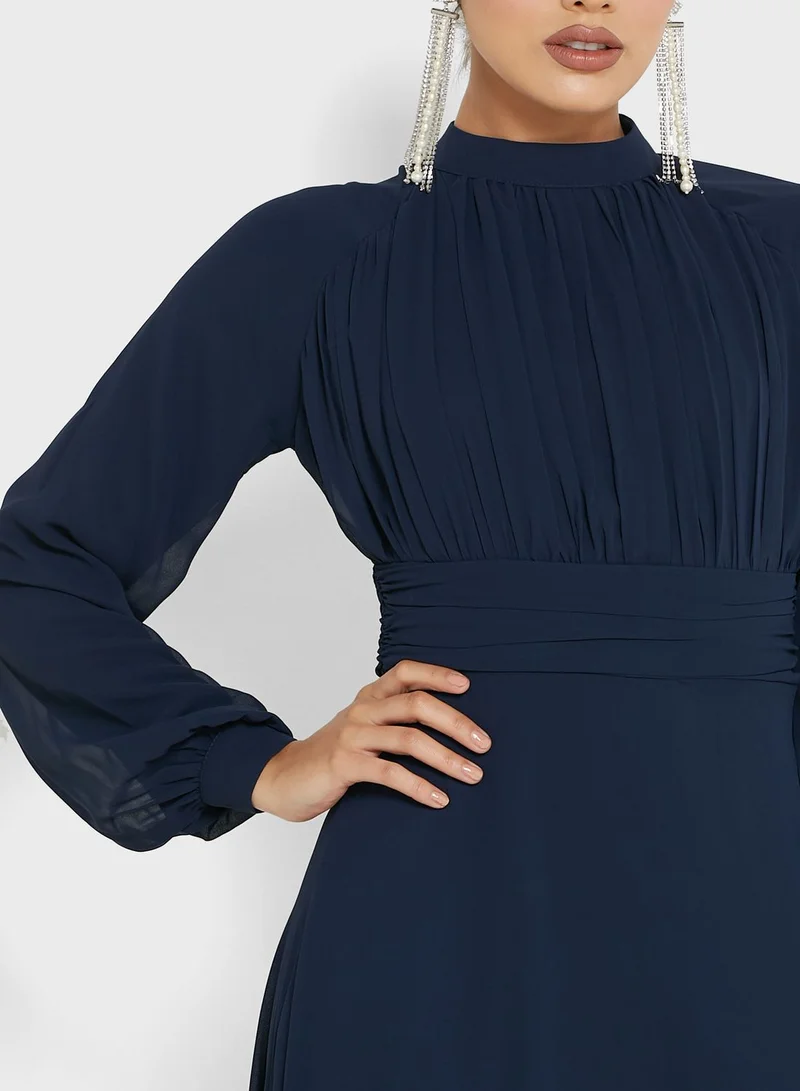 Khizana Ruched Detail Dress