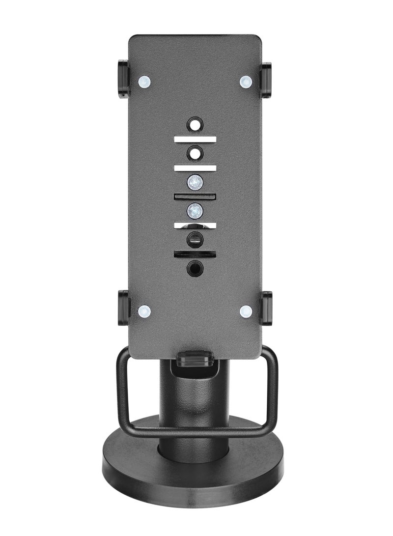 Skill Tech Skilltech SH 006PS Universal Swivel & Tilt Credit Card Terminal POS Stand | Adjustable Holder 70–110mm | ±45° Tilt, 360° Swivel | Cable Management | Black - Image 3