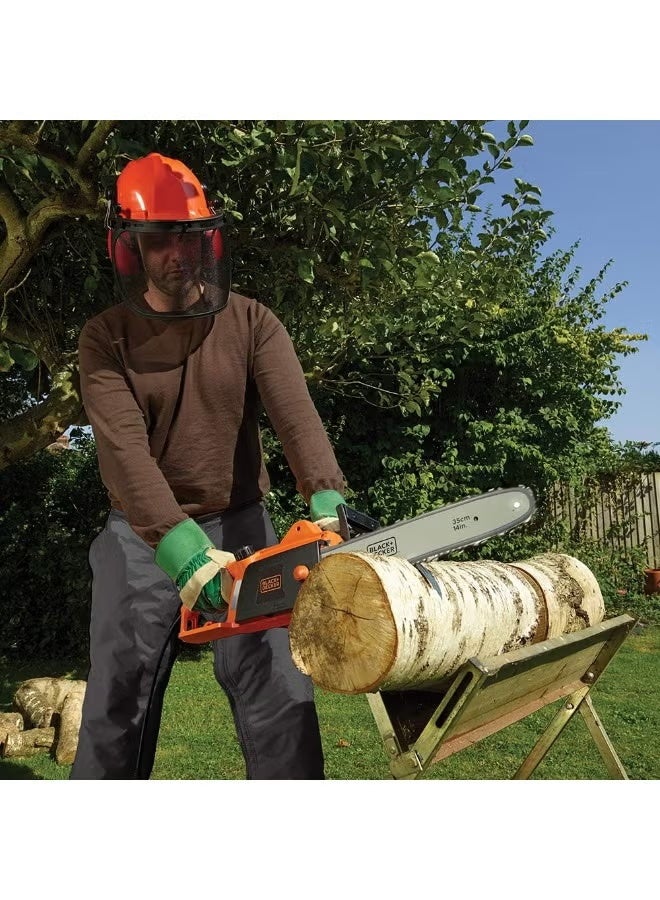 بلاك اند ديكر منشار كهربائي سلكي - 1800 واط - طول 35 سم - برتقالي/أسود - CS1835-GB - Image 5