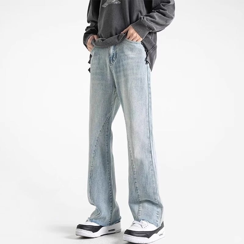 Unisex Classic Denim Jeans Loose Fit Daily Outdoor Wear - Image 1