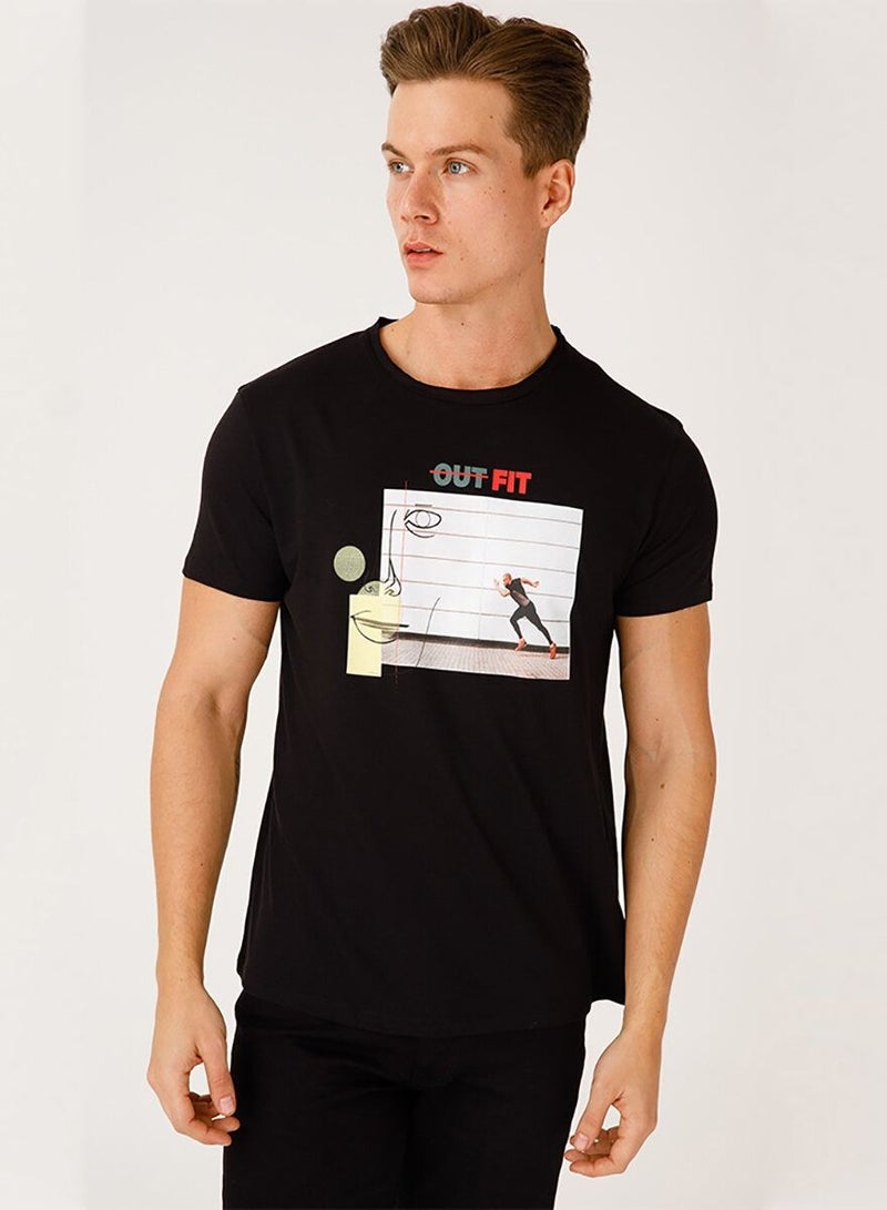Biggdesign Men's Crew Neck T Shirt Printed Short Sleeve  - Image 4