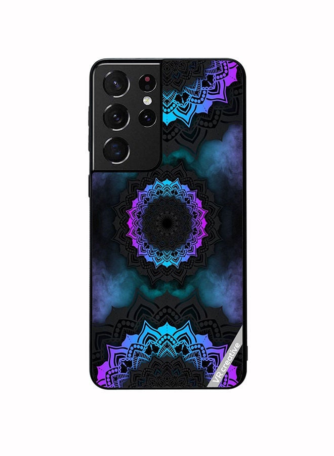 VR CREATIVE Protective Case Cover For Samsung Galaxy S21 Ultra 5G Mandala Design Multicolour - Image 1