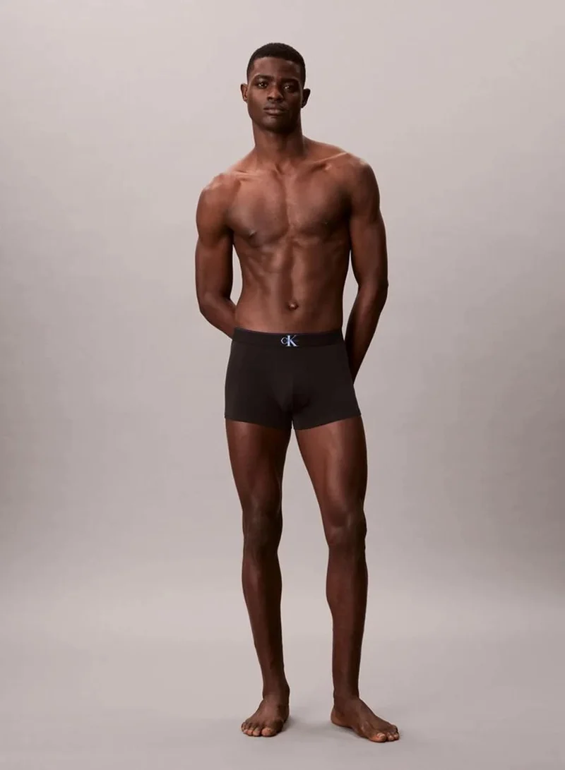 Calvin Klein 3-pack Graphic Monogram Trunks - Cotton Stretch