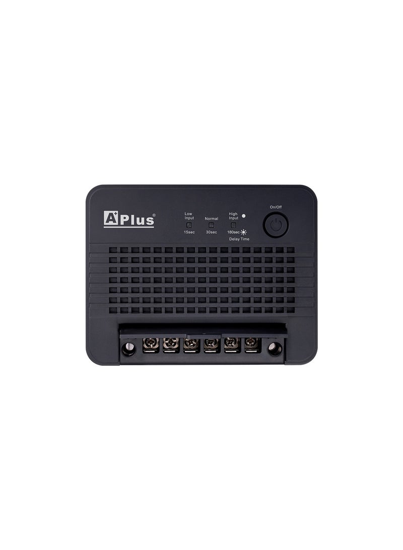 APLUS Voltage protection device: Rated terminal wire connection. The PlusGuard 4-30A operates at 30 amps to prevent damage to electrical and electronic equipment caused by power fluctuations, especially prolonged periods of overvoltage and undervoltage. - Image 2