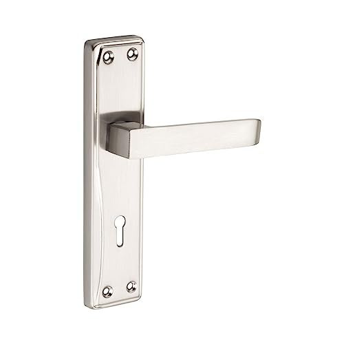SARDAR Nexus SS 7 Inch Iron Handle Set|2 Keys | 6 Lever Single Turn Lock Set| Handle Set for Door, Bathroom, Bedroom, Living Room| (SS), Silver - Image 4