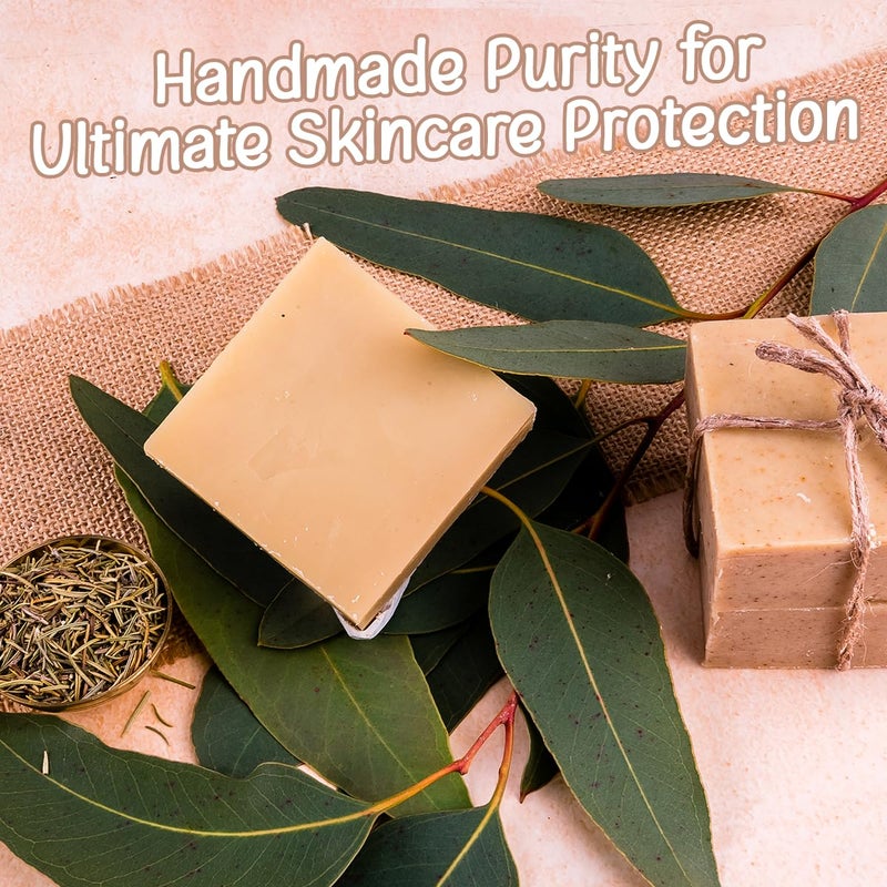 Naturalis Eucalyptus Soap Handmade ColdPressed Soap with Organic Rosemary Oil Organic Soap for Deep Cleansing Hydration Skin Soothing and Radiant Glow 100g - Image 5