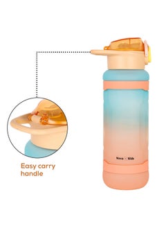 Nova kids Water Bottle With Straw - Orange  - Image 3