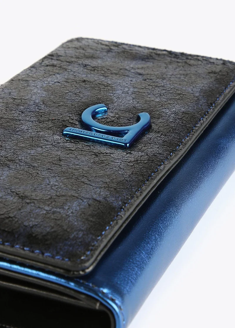 Lola Casademunt Metallic animal print wallet