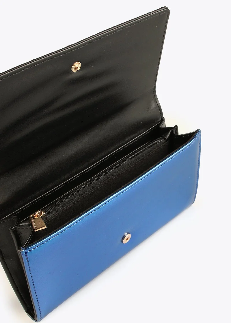Lola Casademunt Metallic animal print wallet