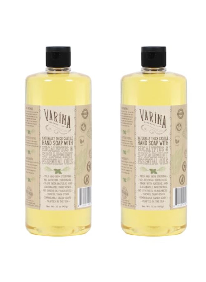 Varina Liquid Soap Liquid Organic Castile Soap Eucalyptus Spearmint 32oz - Image 1