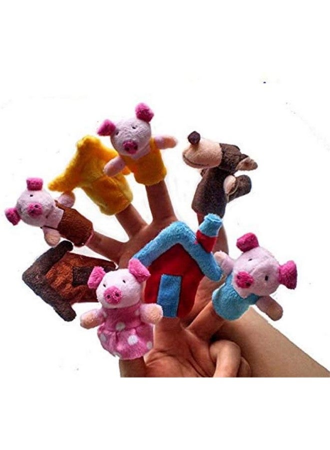 iMagitek Story Telling Time Finger Puppets, The Three Little Pigs Animal Finger Puppet Toy Educational Toys Fairy Tale Toy Plush Puppet Storytelling Doll - Image 1