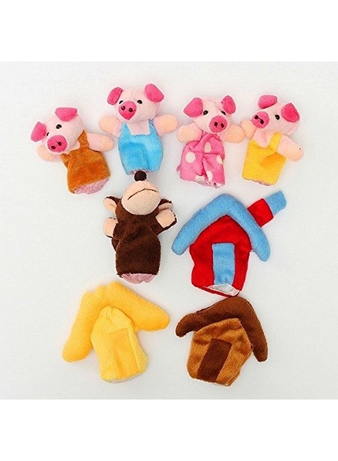 iMagitek Story Telling Time Finger Puppets, The Three Little Pigs Animal Finger Puppet Toy Educational Toys Fairy Tale Toy Plush Puppet Storytelling Doll - Image 2