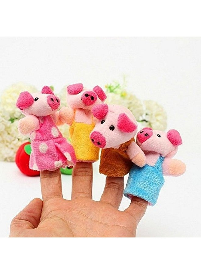 iMagitek Story Telling Time Finger Puppets, The Three Little Pigs Animal Finger Puppet Toy Educational Toys Fairy Tale Toy Plush Puppet Storytelling Doll - Image 4