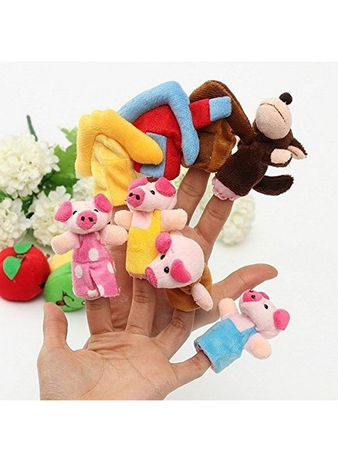 iMagitek Story Telling Time Finger Puppets, The Three Little Pigs Animal Finger Puppet Toy Educational Toys Fairy Tale Toy Plush Puppet Storytelling Doll - Image 3