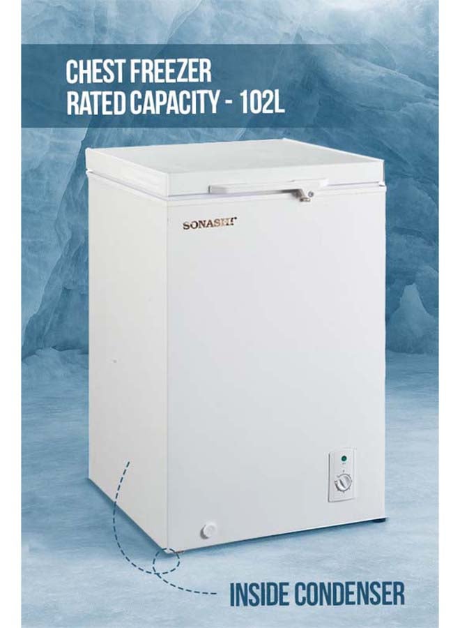 SONASHI Cfc Free Chest Freezer 150Litres 150 L SCF-152 White - Image 3