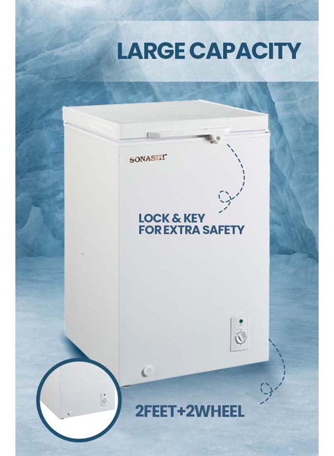 SONASHI Cfc Free Chest Freezer 150Litres 150 L SCF-152 White - Image 4
