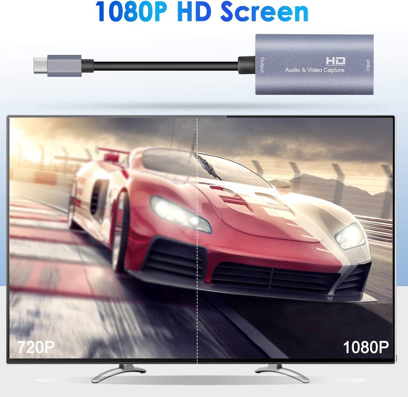 Guermok Video Capture Card, USB 3.0 HDMI to USB C Audio Capture Card, 4K 1080p60fps Capture Devices for Gaming Live Streaming Video Recorder, Works for Windows Mac OS System for Switch, Xbox - Image 4