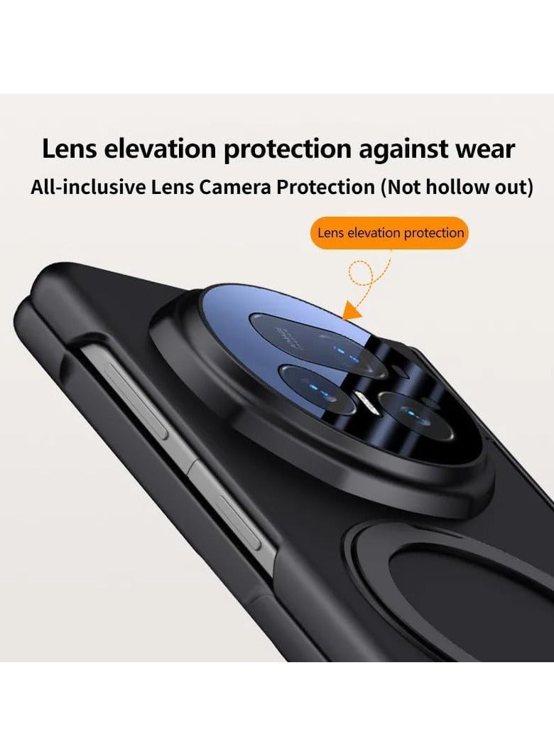 general Honor Magic V5 Magnetic Case 【Built-in Screen Protector】 Skin-friendly Matte Shockproof Case 360° Rotating Folding Stand Support Wireless Charging - Image 4