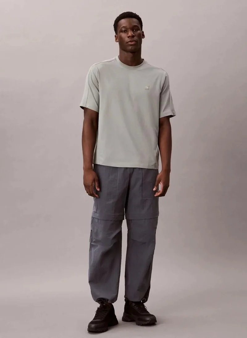 Calvin Klein Winter Grey Performance Cotton Blend Gym T-Shirt for Men | Best Price UAE