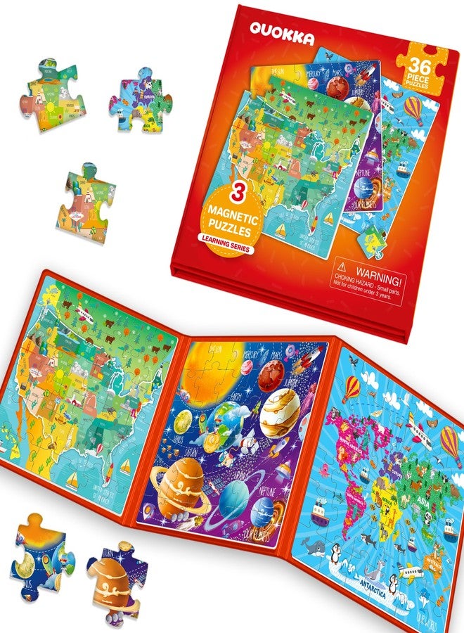 Quokka Kids Puzzles for Boys and Girls Magnetic Travel Animal Car - Image 2