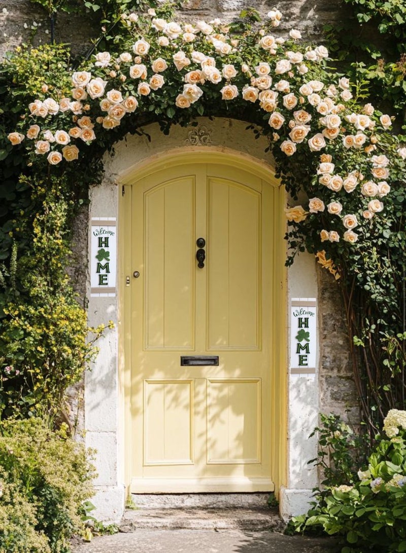 Decorhills Welcome Home and Family Porch Sign Decor Wooden Hanging Sign Door Porch Standing Decorative Signs Plaques for Front Door, Outdoor, Indoor, Welcome Sign Home Decoration - Home Sign - Image 3