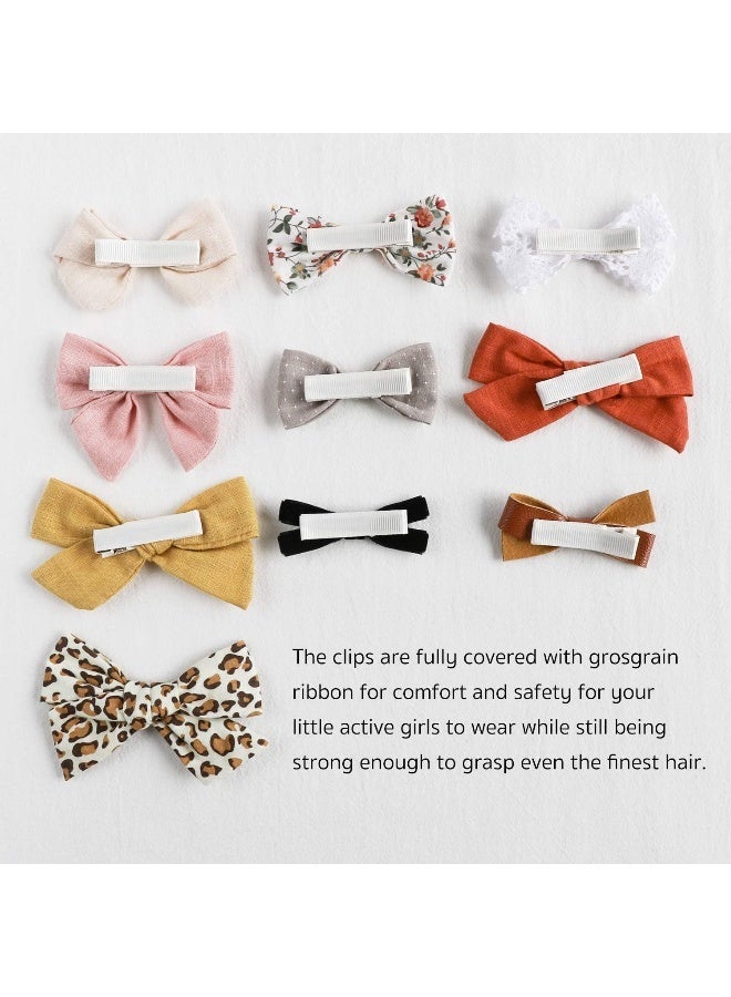 JoCoDesigns Baby Girl Hair Clips, Bows Barrettes Fully Lined Alligator Clip Hair Accessories for Little Girls Toddler Kids Children Small - Image 3