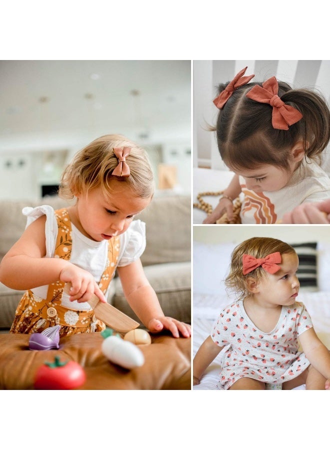 JoCoDesigns Baby Girl Hair Clips, Bows Barrettes Fully Lined Alligator Clip Hair Accessories for Little Girls Toddler Kids Children Small - Image 4