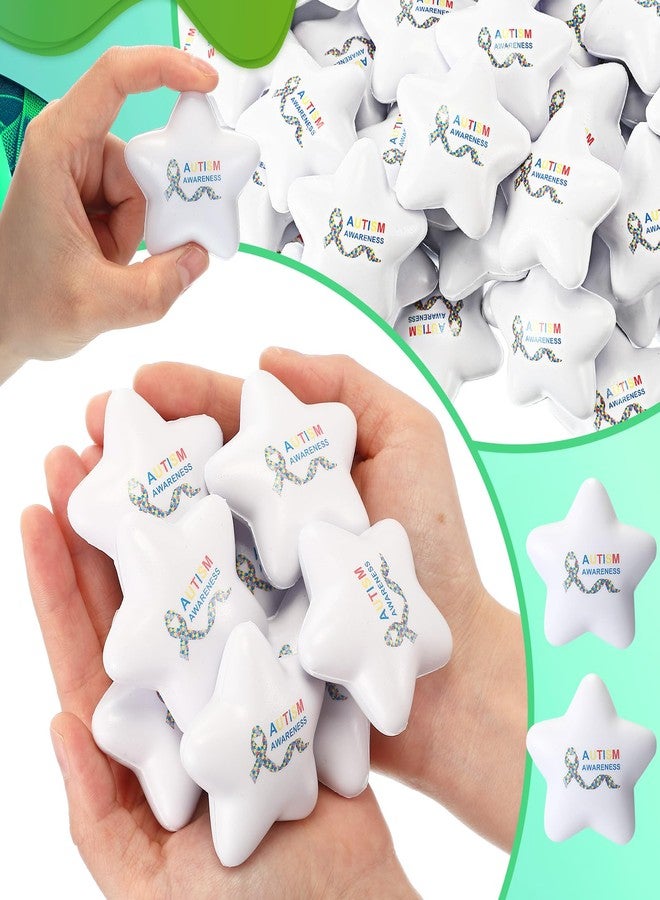 Arrowbash مجموعة أروباش، ١٠٠ قطعة من كرات الضغط الصغيرة البيضاء المصنوعة من الفوم، للتوعية بمرض التوحد، لتخفيف التوتر، هدايا ومستلزمات التوعية بمرض التوحد، ألعاب لتخفيف قلق البالغين، هدايا لجمع التبرعات، دعم العقول - Image 2