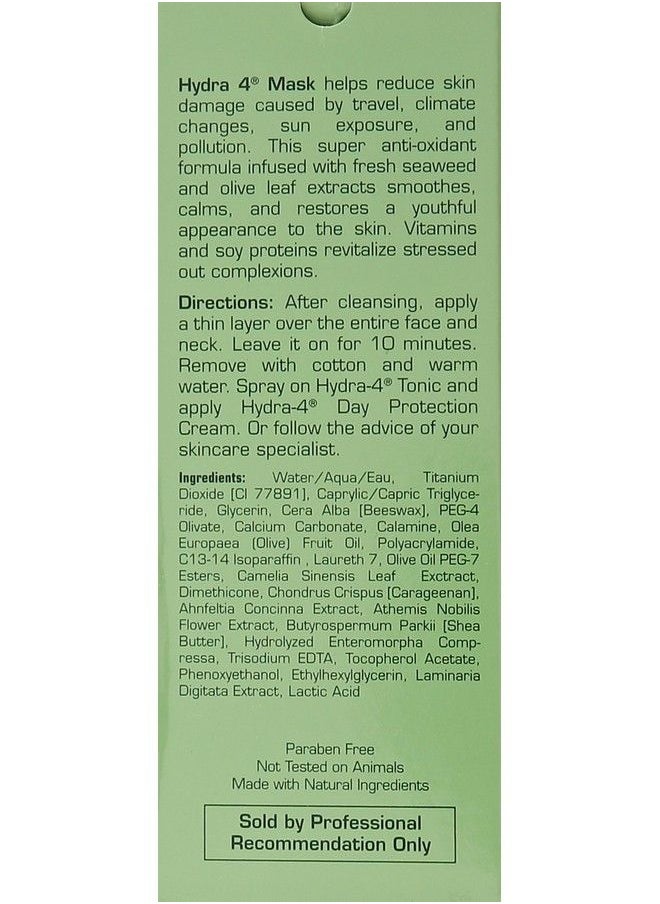 Repechage - Hydra 4 Mask Deeply Moisturizing And Soothing Facial Skincare With Vitamin E + Lactic Acid + Natural Shea Butter + Calamine For Dry And Sensitive Skin Types To Calm And Nourish 2 Oz - Image 1
