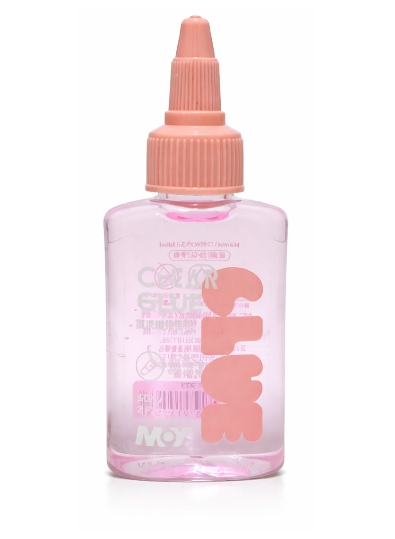 Moy Clear Liquid Glue 3-Pack Adhesive Glue 60ml Easy Squeeze Application, Fast-Drying Formula, Ideal for School Projects, Office Work and All Purpose Use Pink Blue Green - Image 2