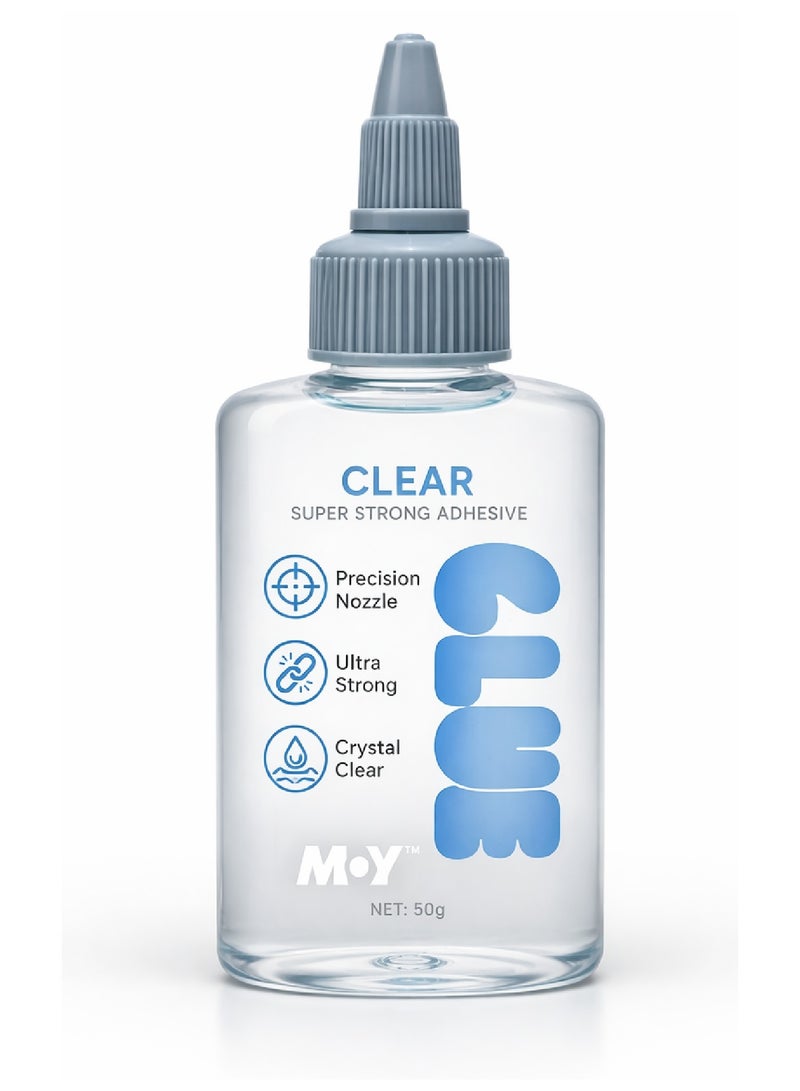 Moy Clear Liquid Glue 3-Pack Adhesive Glue 60ml Easy Squeeze Application, Fast-Drying Formula, Ideal for School Projects, Office Work and All Purpose Use Pink Blue Green - Image 4