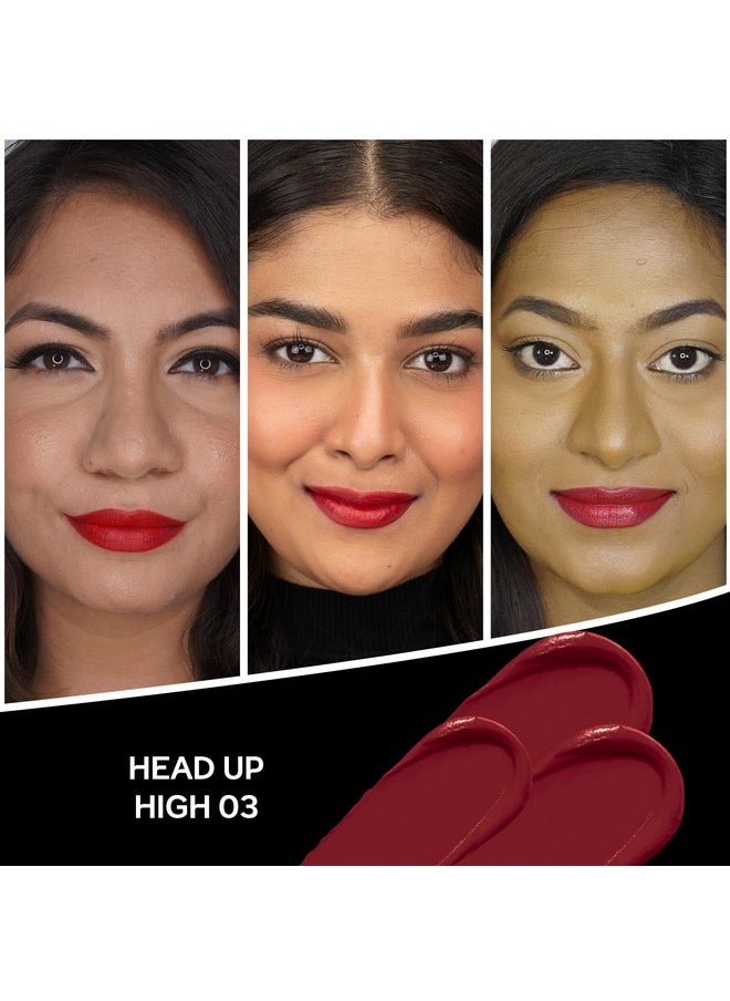 Facescanada - Faces Canada Comfy Matte Creme Lipstick - Head Up High, 4.2G | Long Stay | Creamy Matte Finish | Intense Color | Super Hydrating & Nourishing | Single Stroke Smooth Application - Image 1