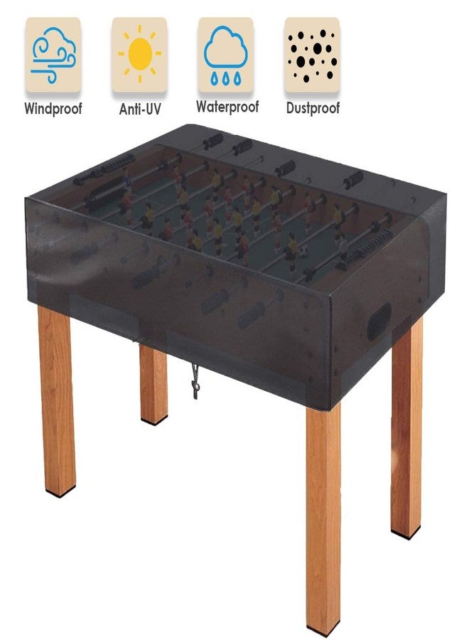 COOSOO Foosball Table Cover Outdoor Heavy duty Waterproof Dust-proof Rectangular Universal Fit Cover Indoor Scratch Resistant for Game Room - Image 2