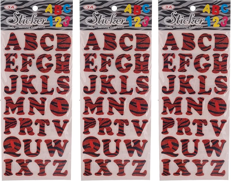 ا اريد  بلاكك ينجليسه ليتتيرس فوام ستيككير سيت وف   ريد اند بلاكك