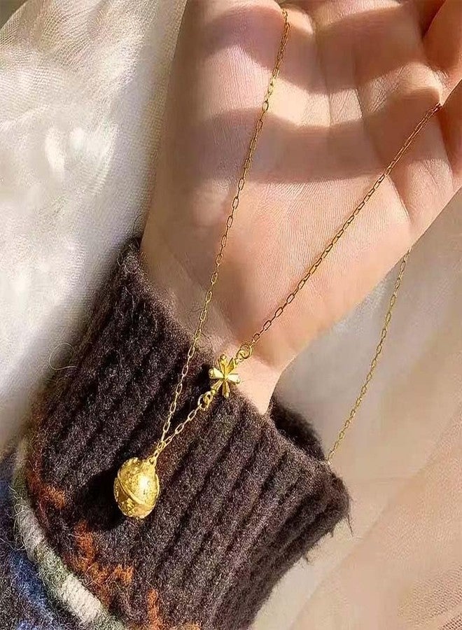 Teemotutu Christmas Necklace Set for Women, Gold Santa Hat Snowflake Jingle Bell & Xmas Tree Pendant Jewelry, Dainty Holiday Gift for Thanksgiving Christmas Party (Christmas bell) - Image 4