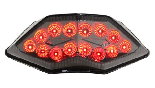 Motodynamic Integrated Sequential LED Tail Lights Smoke Lens for 20132017 Kawasaki Ninja 300