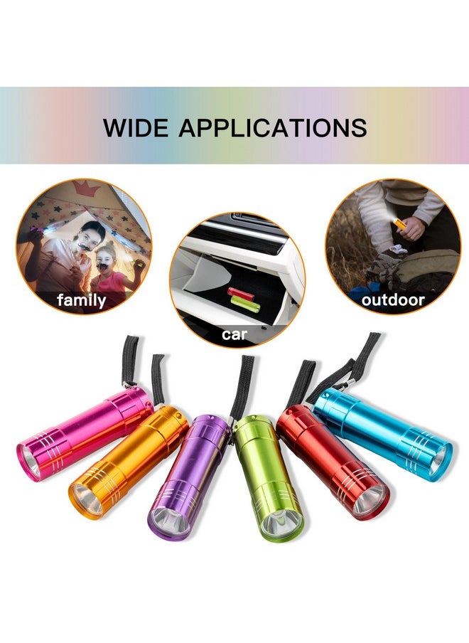 Kunhe KunHe 60 Pack Small Mini Cheep Flashlights for Kids Bulk with Batteries Aluminum LED Flashlight for Party Favor Camping Emergency Power Outage Gift to Operation Christmas Child Items Bulk Gift  - Image 4